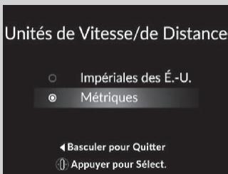 Acura RDX (2019) - Unités de Vitesse/de Distance - 1