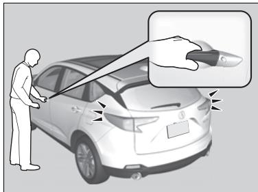 Acura RDX (2019) - Signal sonore d'arrêt de la fonction de verrouillage automatique - 1