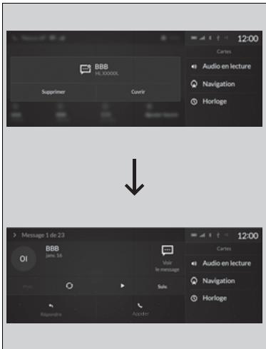 Acura RDX (2019) - Réception d'un message texte - 1