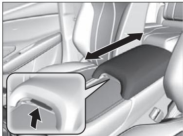 Acura RDX (2019) - Utilisation de l'accoudoir de siège avant - 1