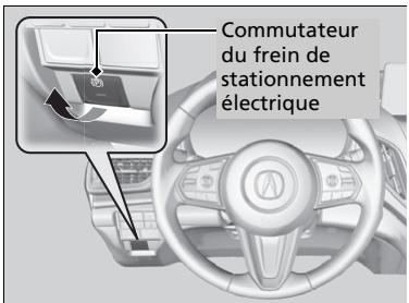 Acura RDX (2019) - Activation et déactivation de la fonction de frein de stationnement automatique P. 489 - 1