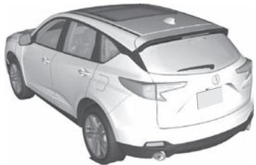 Acura RDX (2019) - Véhicules avec un pneu de secours compact - 1