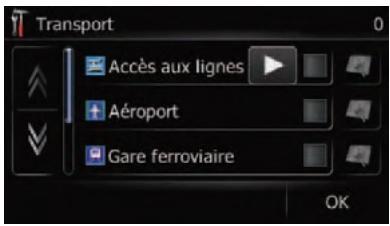 SUBARU Forester (2008-2010) Système audio et de navigation - Touchez la catégorie que vous voulez afficher. - 1