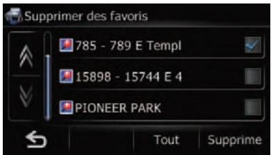 SUBARU Forester (2008-2010) Système audio et de navigation - Suppression de l'entrée dans I"Favoris" - 2