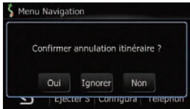 SUBARU Forester (2008-2010) Système audio et de navigation - Annulation du guidage sur l'itinéraire - 1