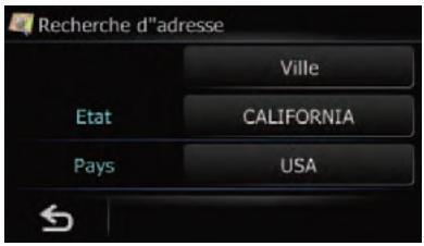 SUBARU Forester (2008-2010) Système audio et de navigation - Touchez [Adresse]. - 1