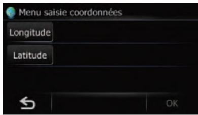 SUBARU Forester (2008-2010) Système audio et de navigation - Recherche d'un lieu à partir des coordonnées - 1