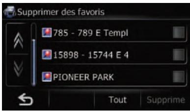 SUBARU Forester (2008-2010) Système audio et de navigation - Suppression de l'entrée dans I"Favoris" - 1