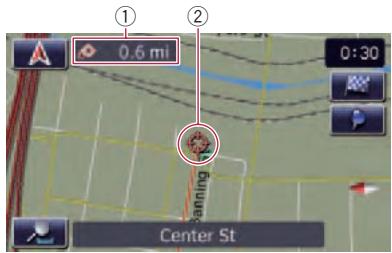 SUBARU Forester (2008-2010) Système audio et de navigation - Touchez et faites glisser la carte dans la direction souhaitation pour la faire defiler. - 1
