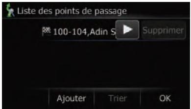 SUBARU Forester (2008-2010) Système audio et de navigation - Touchez [Passages] sur l'Écran de confirmation de l'itinéraire". - 1