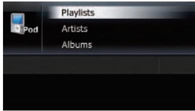 SUBARU Forester (2008-2010) Système audio et de navigation - Sélection d'une chanson de la liste - 1