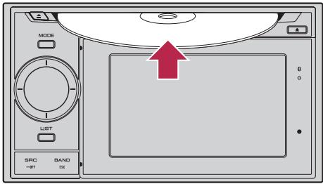 SUBARU Forester (2008-2010) Système audio et de navigation - Insérer un disque - 1
