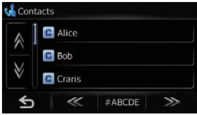 SUBARU Forester (2008-2010) Système audio et de navigation - Allez sur la page de la liste pour afficher l'entrée souhaitation. - 1