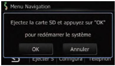 SUBARU Forester (2008-2010) Système audio et de navigation - Éjection d'une carte mémoire SD - 1