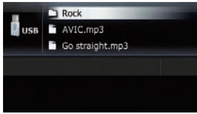 SUBARU Forester (2008-2010) Système audio et de navigation - Sélection d'un fichier de la liste - 1