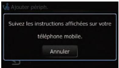 SUBARU Forester (2008-2010) Système audio et de navigation - Touchez [Ajouter], puis touchez [Coupler à partir du télé. mobile]. - 1