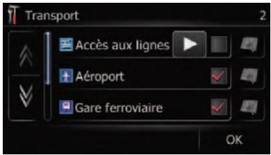 SUBARU Forester (2008-2010) Système audio et de navigation - Touchez la sous-catégorie. - 1