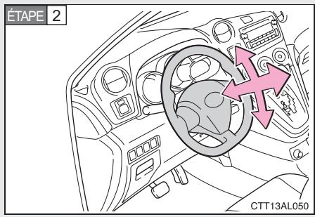 TOYOTA Matrix (2012) - 1-3. Equipements réglables (sièges, rétroviseurs, volant) Volant - 2