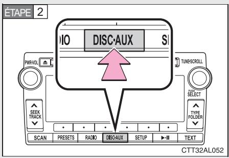 TOYOTA Matrix (2012) - Branchement d'un iPod - 2