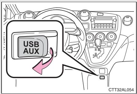 TOYOTA Matrix (2012) - Branchement d'un lecteur USB - 1