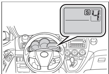TOYOTA Matrix (2012) - Sélection des gamas de rapports en mode “S” (avec type multimode) - 1