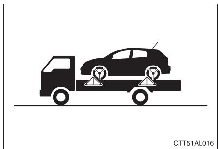 TOYOTA Matrix (2012) - Utilisation d'une dépanneuse à plateau - 1