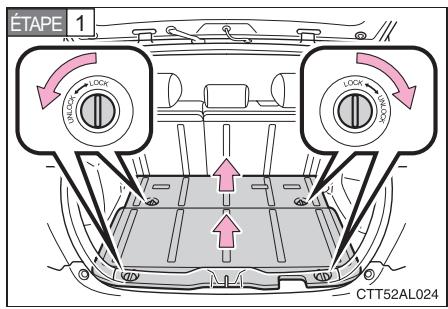 TOYOTA Matrix (2012) - Accès à la roue de secours - 1