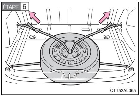 TOYOTA Matrix (2012) - Rangement de la roue crevee - 6