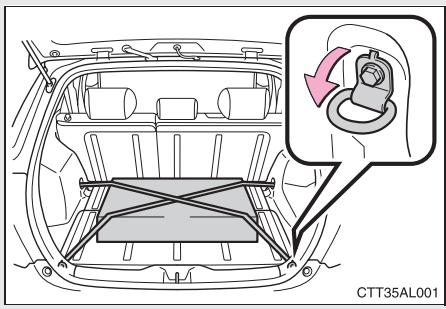 TOYOTA Matrix (2012) - Crochets d'arrimage - 1