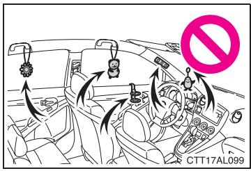 TOYOTA Matrix (2012) - Précautions avec les sacs de sécurité gonflables SRS - 1