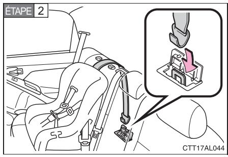 TOYOTA Matrix (2012) - Sièges de sécurité infant avec sangle de retenue supérieure - 2