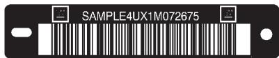 CHEVROLET Tahoe (2011) - Le numéro d'identification du véhicule (NIV) - 1
