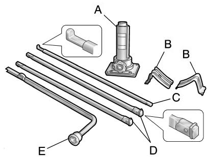 CHEVROLET Tahoe (2011) - Dépose du pneu de secours et des outils - 3