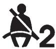 CHEVROLET Tahoe (2011) - Témoin de rappel de bouclage de la ceinture de sécurité de passager - 1