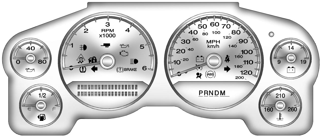 CHEVROLET Tahoe (2011) - Témoins, jauges et indicateurs - 1
