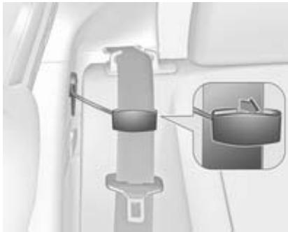 Vauxhall Ampera (2011-2015) - Seat belt comfort guides on the rear seats - 2