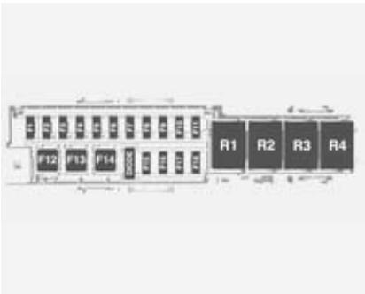 Vauxhall Ampera (2011-2015) - Instrument panel fuse box on the left side end - 2