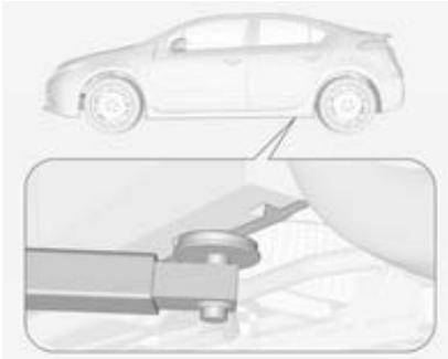 Vauxhall Ampera (2011-2015) - Jacking position for lifting platform - 1