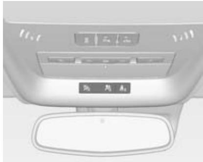 Vauxhall Ampera (2011-2015) - Control indicators in the overhead console - 1