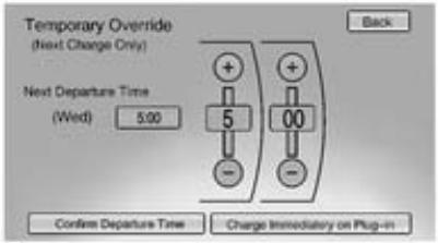 Vauxhall Ampera (2011-2015) - Temporary charge mode override and cancel - 2
