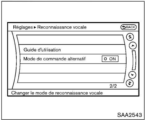 NISSAN 370 Z (2016) - MODE DE COMMANDE ALTERNATIF DE RECONNAISSANCE VOCALE NISSAN - 2