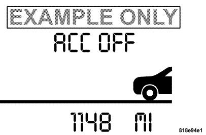 Chrysler 300 (2004-2010) - ACC OFF (régulateur de vitesse adaptatif hors fonction) - 1