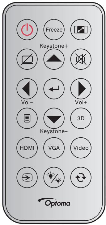OPTOMA H190X - Codes de la télécommande IR 1 - 1