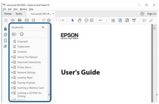 EPSON XP5200 - Saut direct aux pages grâce aux signets - 1