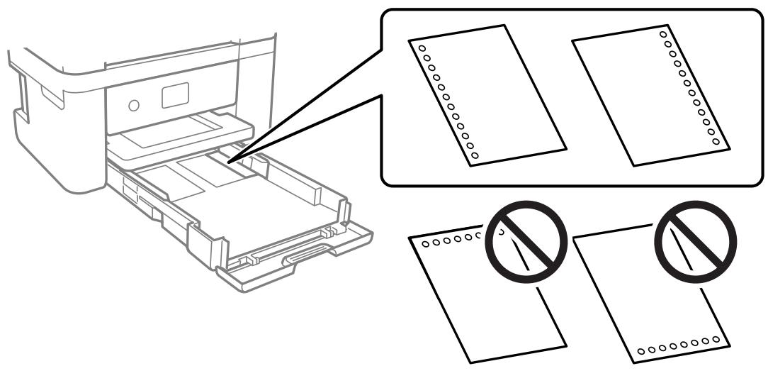 EPSON XP5200 - Chargement de papier préperforé - 1