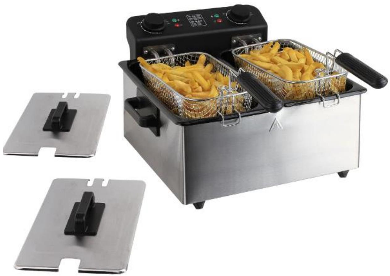 LIVOO DOC217 - Friteuse double 2 x 3 L - 1
