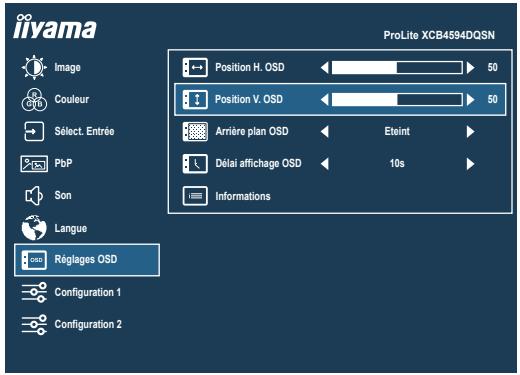 IIYAMA XCB4594DQSN - BOUTON DE NAVIGATION - 3