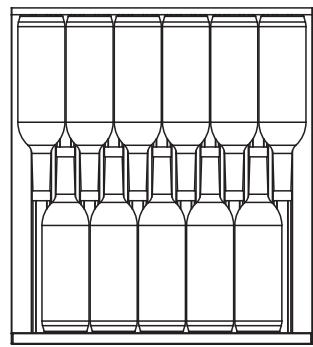 HAIER HWS247FAH1 - Empilage des bouteilles de vin - 1