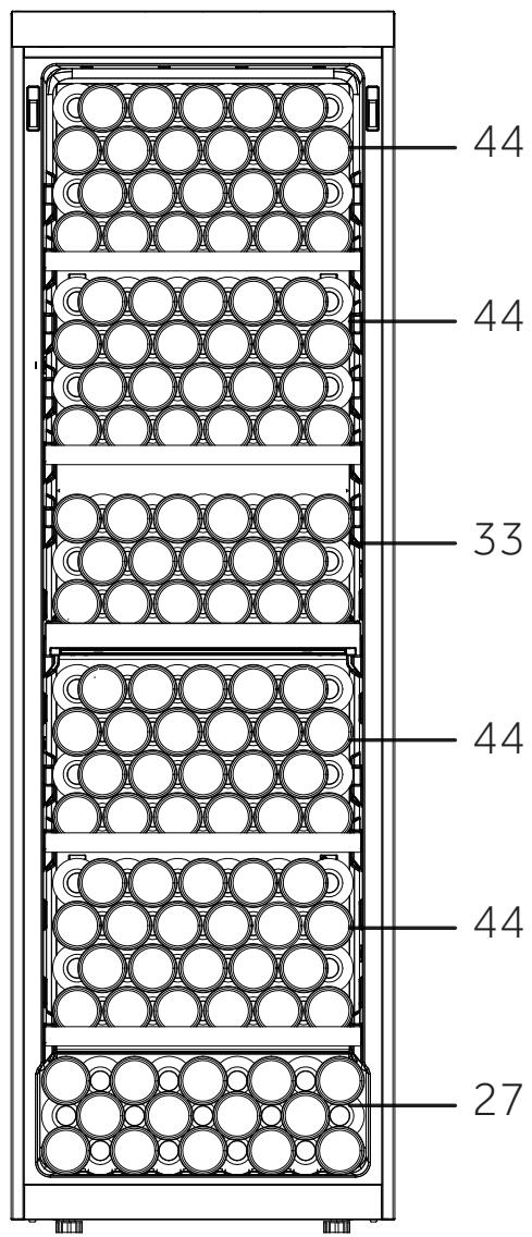 HAIER HWS247FAH1 - Empilage des bouteilles de vin - 4