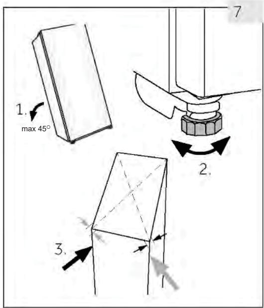 HAIER HWS247FAH1 - Alignement de l'appareil - 1